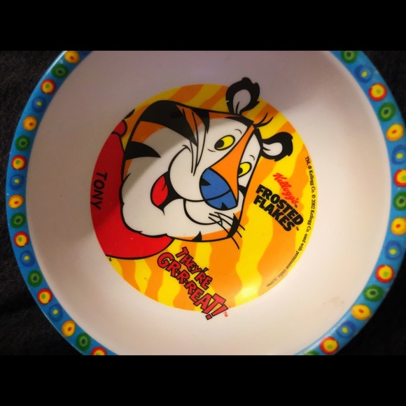 2002 kellogs tony the tiger cereal bowl - Picture 5 of 6